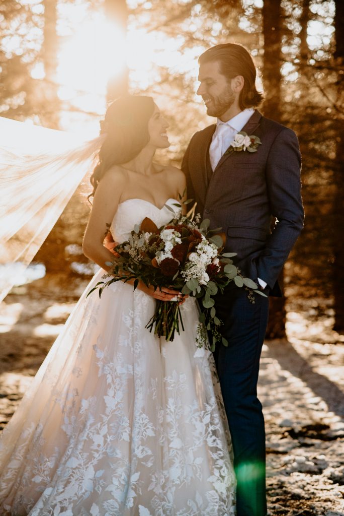 Winter Wedding at the Pine Tree Barn