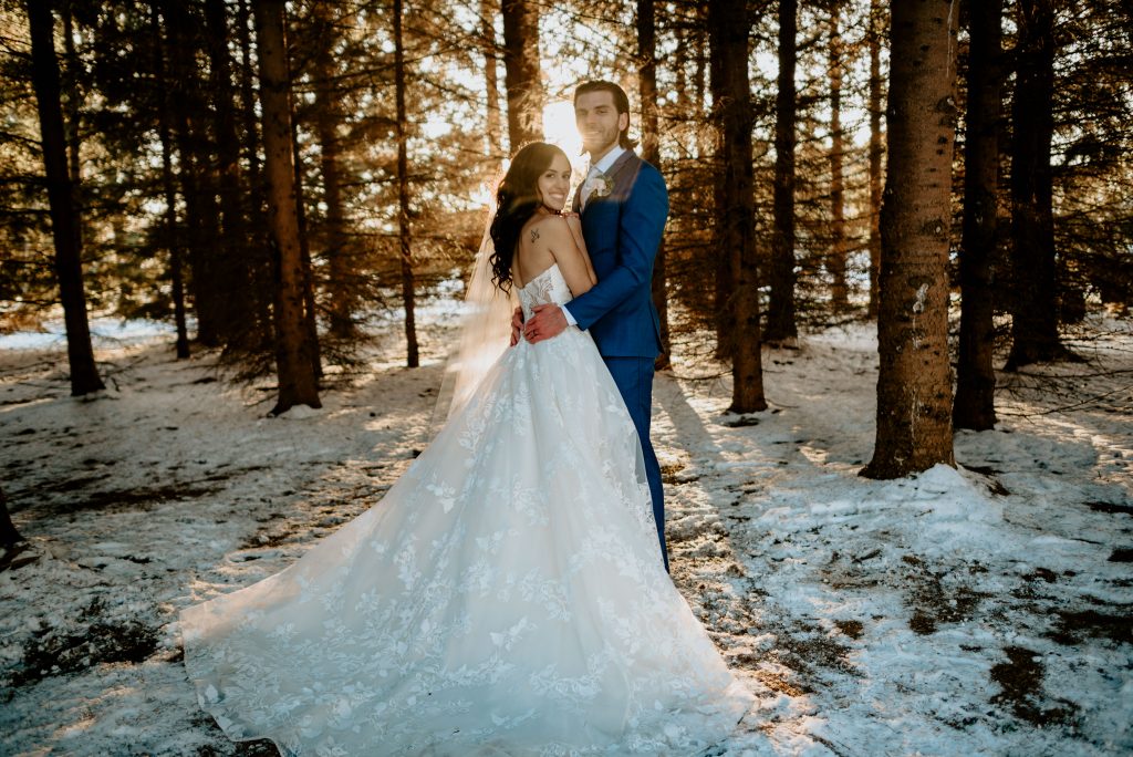 Winter Wedding at the Pine Tree Barn