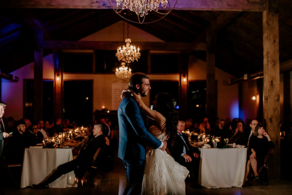 Winter Wedding at the Pine Tree Barn